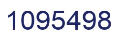 Number 1095498 blue image