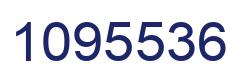 Number 1095536 blue image