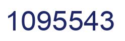 Number 1095543 blue image