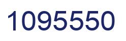 Number 1095550 blue image