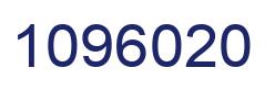 Number 1096020 blue image