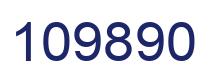 Number 109890 blue image