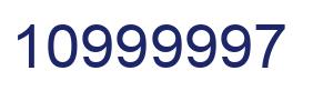 Número 10999997 imagen azul