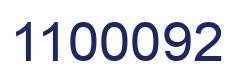 Number 1100092 blue image