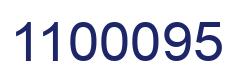 Number 1100095 blue image