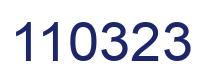 Number 110323 blue image