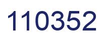Number 110352 blue image