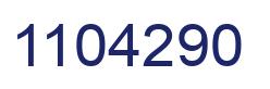 Número 1104290 imagen azul