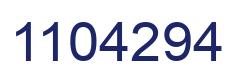 Número 1104294 imagen azul