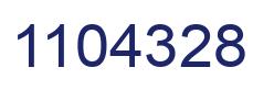 Number 1104328 blue image
