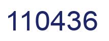 Number 110436 blue image