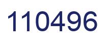 Number 110496 blue image