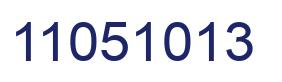 Número 11051013 imagen azul