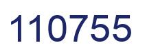 Number 110755 blue image
