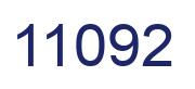 Number 11092 blue image