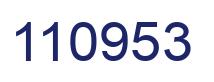 Number 110953 blue image