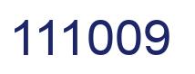 Number 111009 blue image