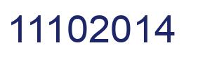 Number 11102014 blue image