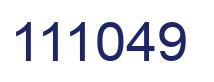 Number 111049 blue image
