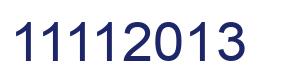 Number 11112013 blue image