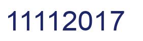 Number 11112017 blue image