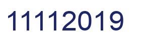 Number 11112019 blue image