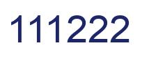 Number 111222 blue image