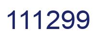 Number 111299 blue image