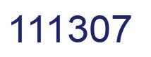Number 111307 blue image