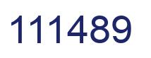 Número 111489 imagen azul