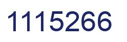 Number 1115266 blue image