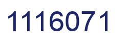 Number 1116071 blue image