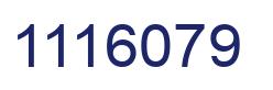 Number 1116079 blue image