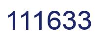Number 111633 blue image