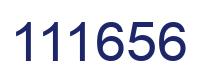 Number 111656 blue image