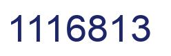 Number 1116813 blue image