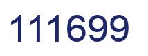 Number 111699 blue image