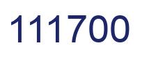 Number 111700 blue image