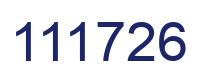 Number 111726 blue image