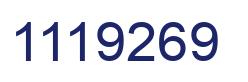 Number 1119269 blue image