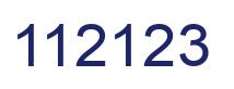 Number 112123 blue image