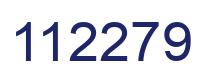 Number 112279 blue image