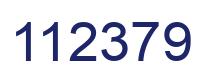 Number 112379 blue image