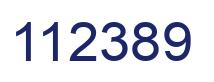 Number 112389 blue image