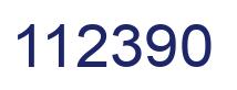 Number 112390 blue image