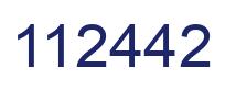 Number 112442 blue image
