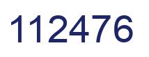 Number 112476 blue image