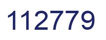 Number 112779 blue image