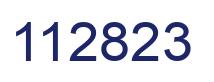 Number 112823 blue image