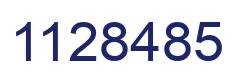 Número 1128485 imagen azul